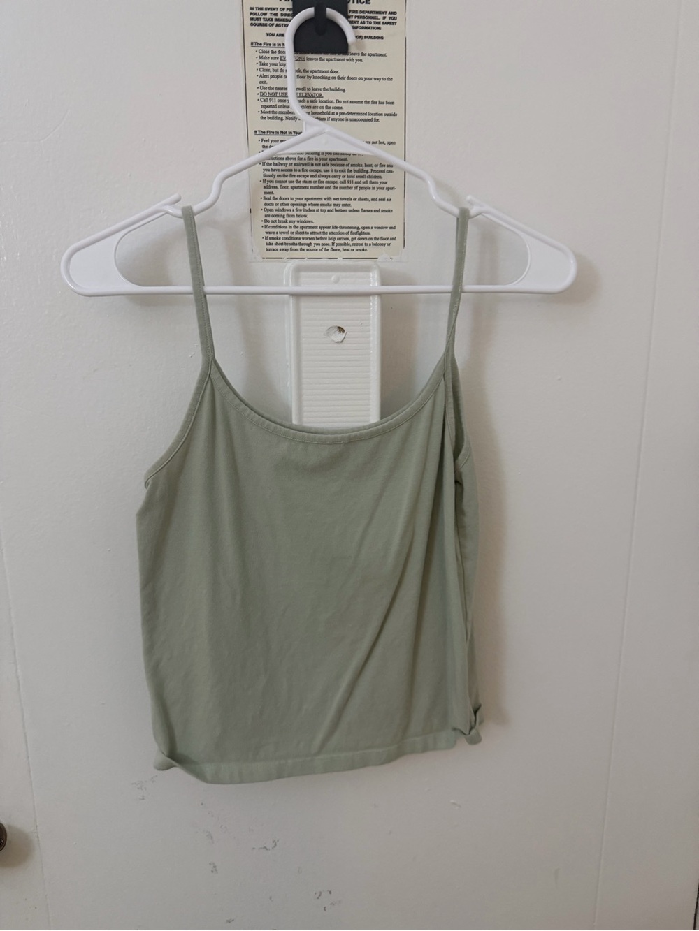 Brandy Melville Light Sage Green Spaghetti Strap Tank